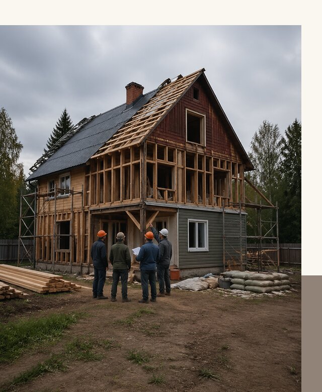 Реконструкция дачного дома в Острогожске под ключ с проектом