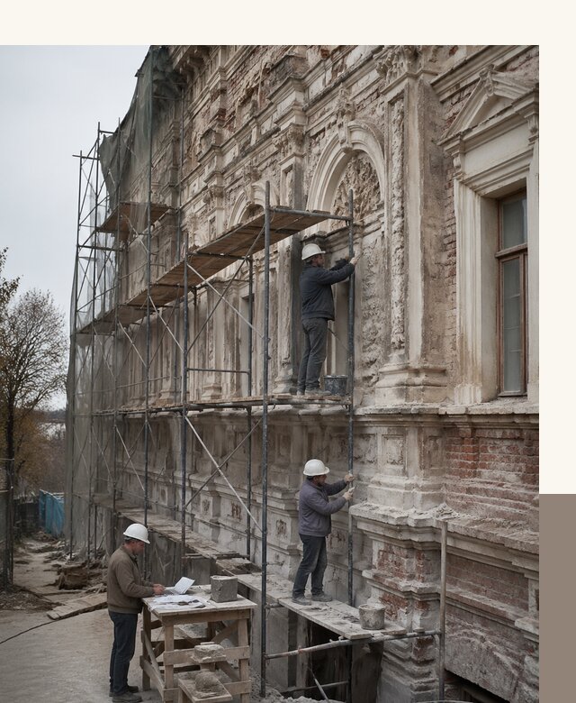 Реставрация объектов культурного наследия под ключ в Острогожске