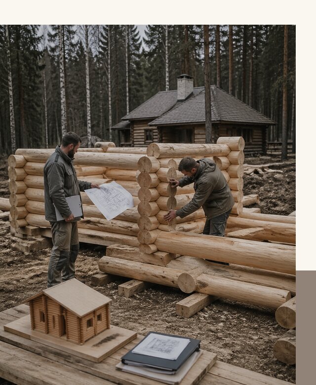 Проектирование и строительство домов из бревна в Острогожске